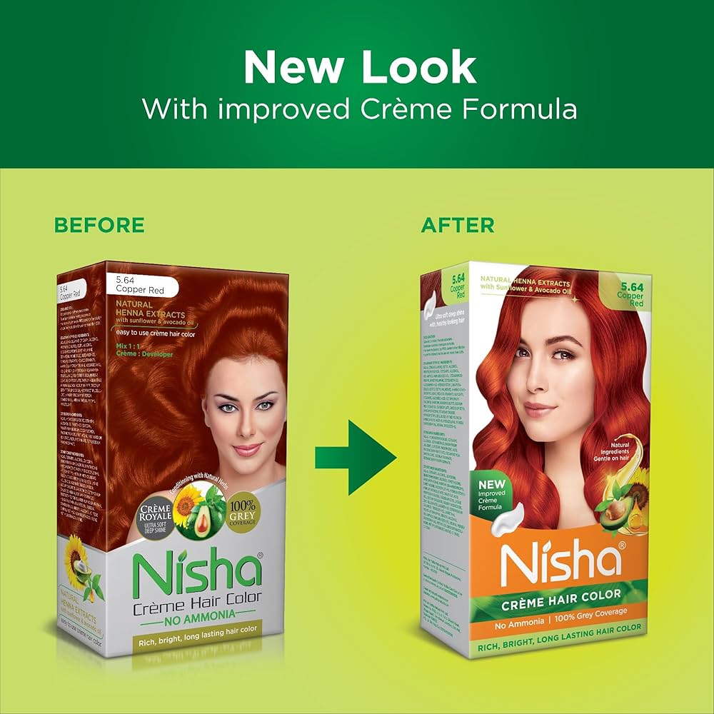 Nisha Crème Hair Color, Permanent Blonde Hair Dye Color, 100% Gray Coverage, Golden Blonde, 120gm These herbs constitute a perfect blend for hair color and work on all different hair types and texture