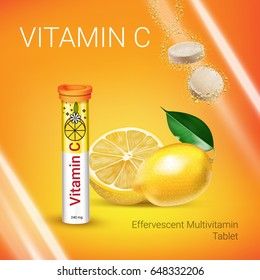 Wins Town Vitamin C Effervescent Tablet 80g (Sweet Orange Flavour) Its involved in many body functions, including absorption of iron, boosting the immune system, wound healing, the maintenance .
