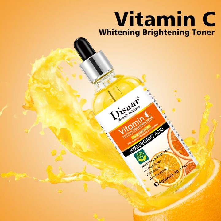 Disaar Vitamin C & Hyaluronic Acid Face Serum/anti-aging Serum it protects the skin from harsh sun, helps the skin to restore whiteness, stimulates collagen production, prevents the skin from sagging.