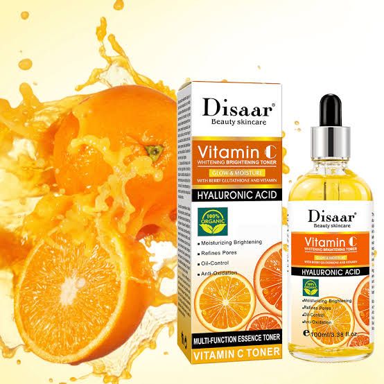 Disaar Vitamin C & Hyaluronic Acid Face Serum/anti-aging Serum it protects the skin from harsh sun, helps the skin to restore whiteness, stimulates collagen production, prevents the skin from sagging.