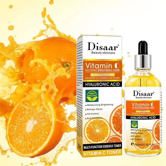 Disaar Vitamin C & Hyaluronic Acid Face Serum/anti-aging Serum it protects the skin from harsh sun, helps the skin to restore whiteness, stimulates collagen production, prevents the skin from sagging.