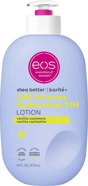 Eos Shea Better Vanilla Cashmere Body Lotion 24H Moisture - Indulgent, Long-Lasting Hydration-473ml it offers intense hydration without heaviness, making it perfect for daily.