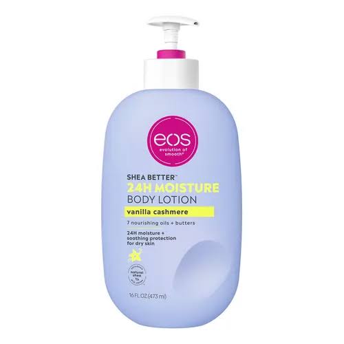 Eos Shea Better Vanilla Cashmere Body Lotion 24H Moisture - Indulgent, Long-Lasting Hydration-473ml it offers intense hydration without heaviness, making it perfect for daily.