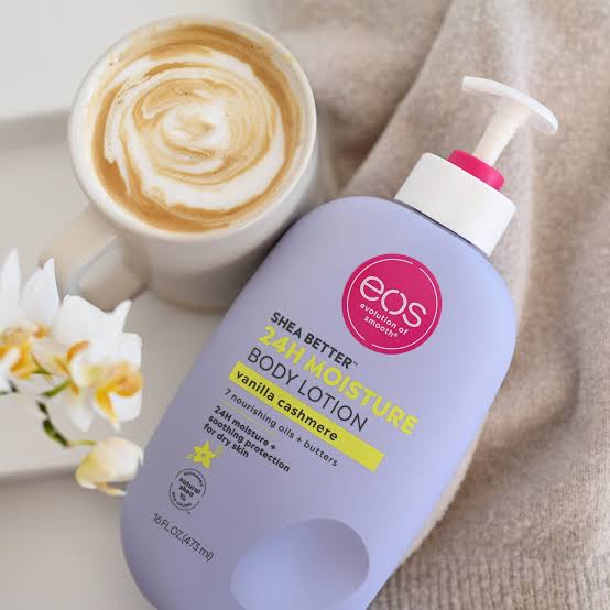 Eos Shea Better Vanilla Cashmere Body Lotion 24H Moisture - Indulgent, Long-Lasting Hydration-473ml it offers intense hydration without heaviness, making it perfect for daily.