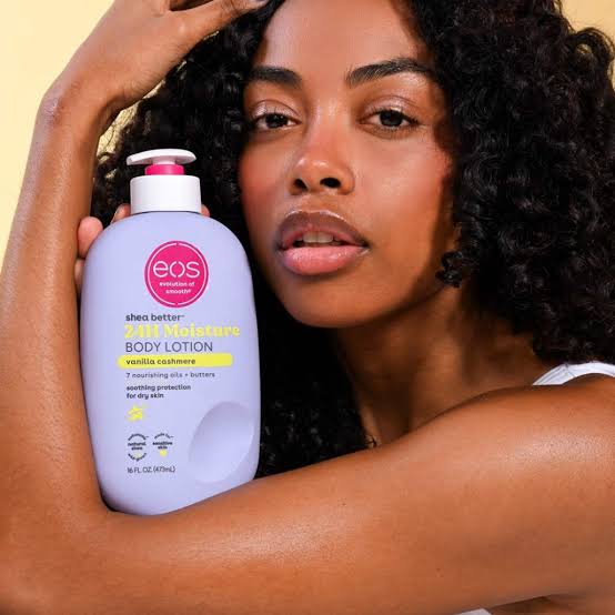 Eos Shea Better Vanilla Cashmere Body Lotion 24H Moisture - Indulgent, Long-Lasting Hydration-473ml it offers intense hydration without heaviness, making it perfect for daily.