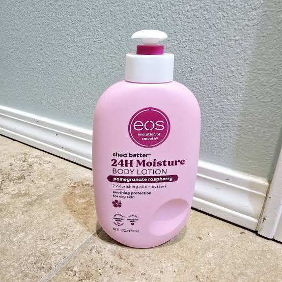 Eos Shea Better Body Lotion Pomegranate Raspberry, 24-Hour Moisture Skin Care, Lightweight & Non-Greasy, Natural Shea, Vegan-473ml Soothe and protect your skin with our lightweight, non-greasy .