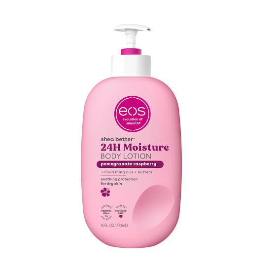 Eos Shea Better Body Lotion Pomegranate Raspberry, 24-Hour Moisture Skin Care, Lightweight & Non-Greasy, Natural Shea, Vegan-473ml Soothe and protect your skin with our lightweight, non-greasy .