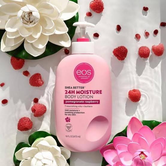 Eos Shea Better Body Lotion Pomegranate Raspberry, 24-Hour Moisture Skin Care, Lightweight & Non-Greasy, Natural Shea, Vegan-473ml Soothe and protect your skin with our lightweight, non-greasy .