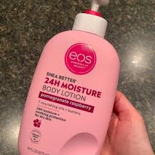 Eos Shea Better Body Lotion Pomegranate Raspberry, 24-Hour Moisture Skin Care, Lightweight & Non-Greasy, Natural Shea, Vegan-473ml Soothe and protect your skin with our lightweight, non-greasy .