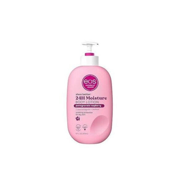 Eos Shea Better Body Lotion Pomegranate Raspberry, 24-Hour Moisture Skin Care, Lightweight & Non-Greasy, Natural Shea, Vegan-473ml Soothe and protect your skin with our lightweight, non-greasy .