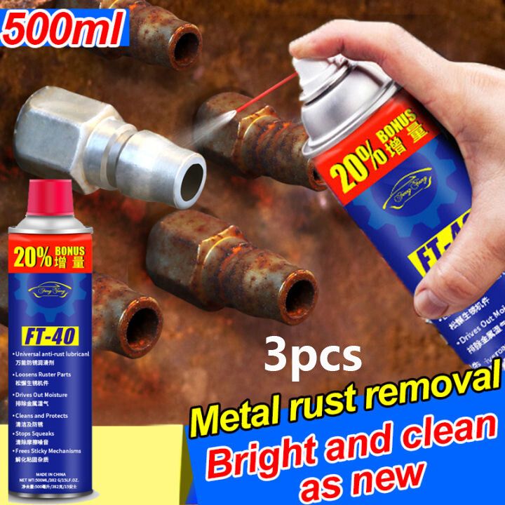 FT-40 Multi-Purpose Lubricant Spray – Rust Remover, Cleaner & Protector.Designed to penetrate stuck parts, reduce friction, and protect metal surfaces, it is ideal for household, automotive, workshop.