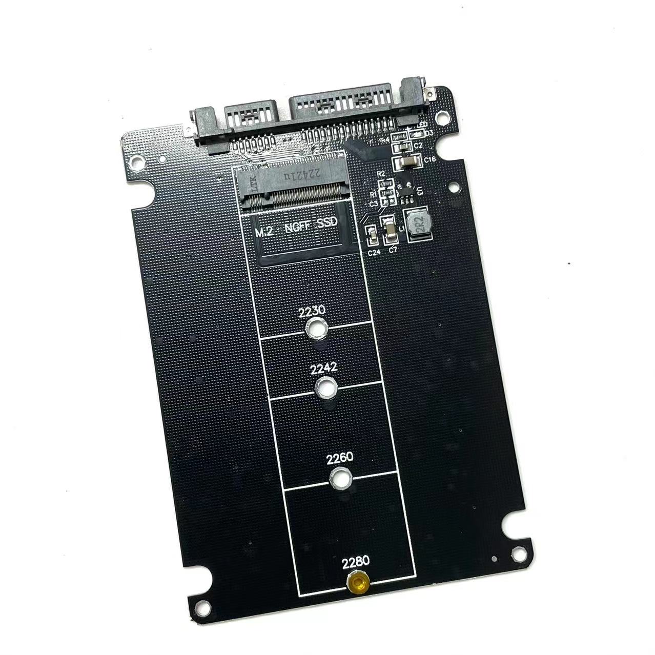 Combo M.2 NGFF B-Key & mSATA SSD to USB Type-C Converter Case Enclosure with Switch This product exclusively supports M.2 NGFF (SATA protocol) interface and does not support NVME and PCI-E protocol.