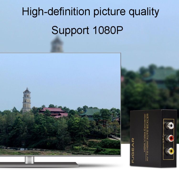 FJ-VH003 3-in-1 VGA to for HDMI Converter with Audio 1080p Iron Case Video Splitters & Converters enabling high-definition video capture with excellent clarity and detail deal for recording.