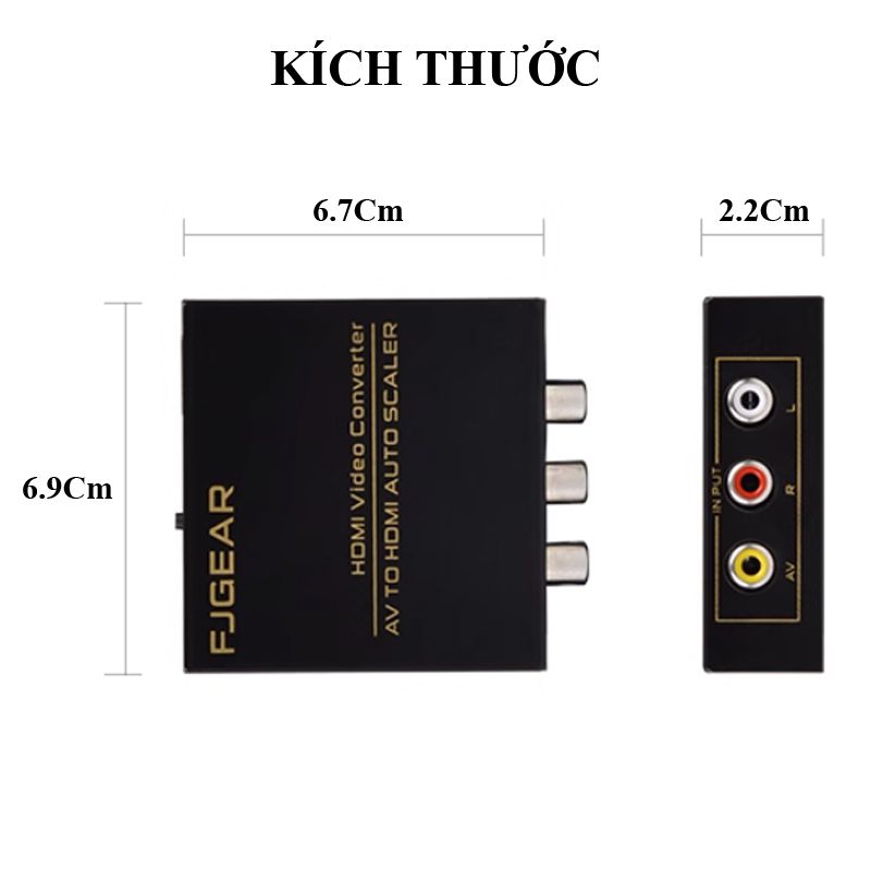 FJ-VH003 3-in-1 VGA to for HDMI Converter with Audio 1080p Iron Case Video Splitters & Converters enabling high-definition video capture with excellent clarity and detail deal for recording.