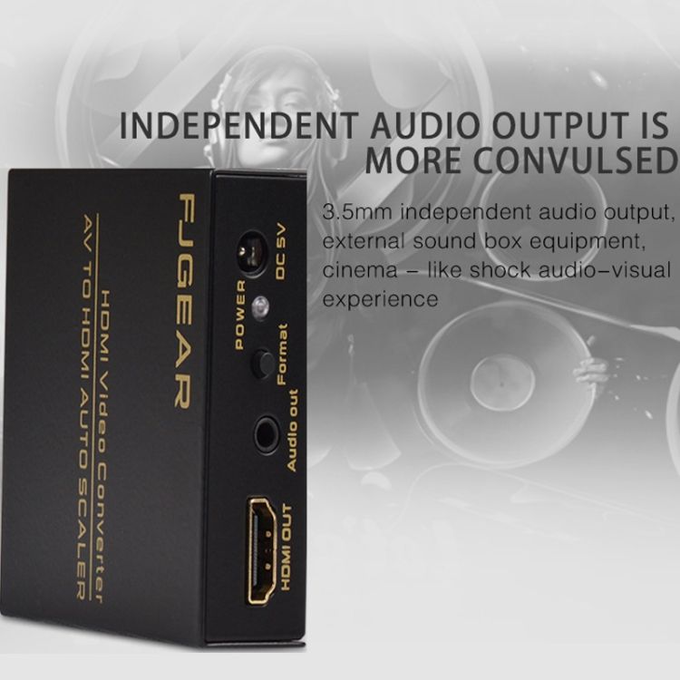 FJ-VH003 3-in-1 VGA to for HDMI Converter with Audio 1080p Iron Case Video Splitters & Converters enabling high-definition video capture with excellent clarity and detail deal for recording.