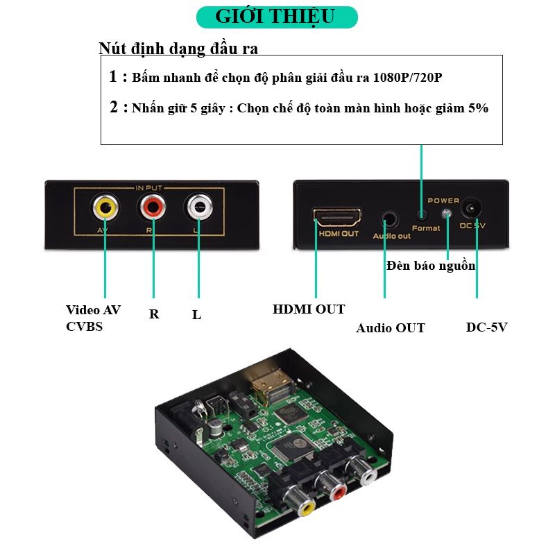 FJ-VH003 3-in-1 VGA to for HDMI Converter with Audio 1080p Iron Case Video Splitters & Converters enabling high-definition video capture with excellent clarity and detail deal for recording.