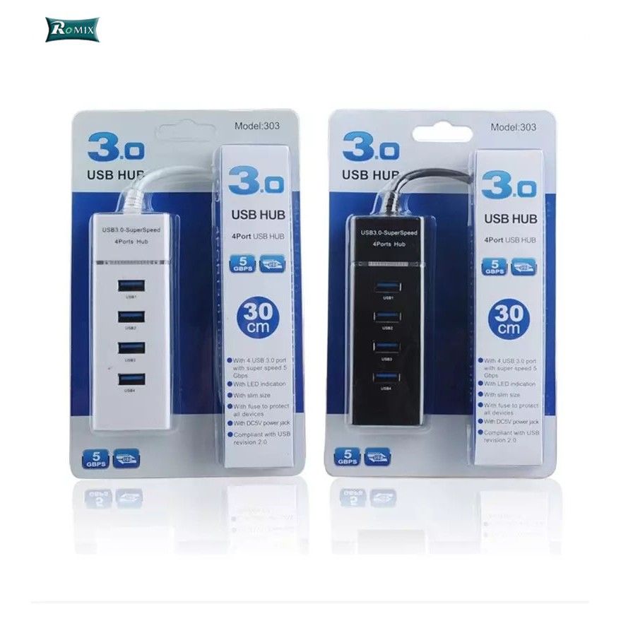 HUB Usb 3.0 HUB 4 Port For Laptop/PC .The USB hub supports multiple systems such as for MacBook Air,Laptop,iMac,PC,USB Flash Drives,Hard Drive 【Protect External Devices】
