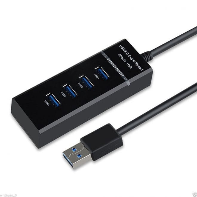 HUB Usb 3.0 HUB 4 Port For Laptop/PC .The USB hub supports multiple systems such as for MacBook Air,Laptop,iMac,PC,USB Flash Drives,Hard Drive 【Protect External Devices】