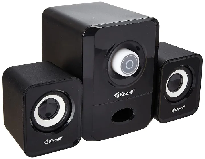 Kisonli U-2900 USB Speaker.For Computers, For Televisions, For Smartphones or Tablets, For Music Players