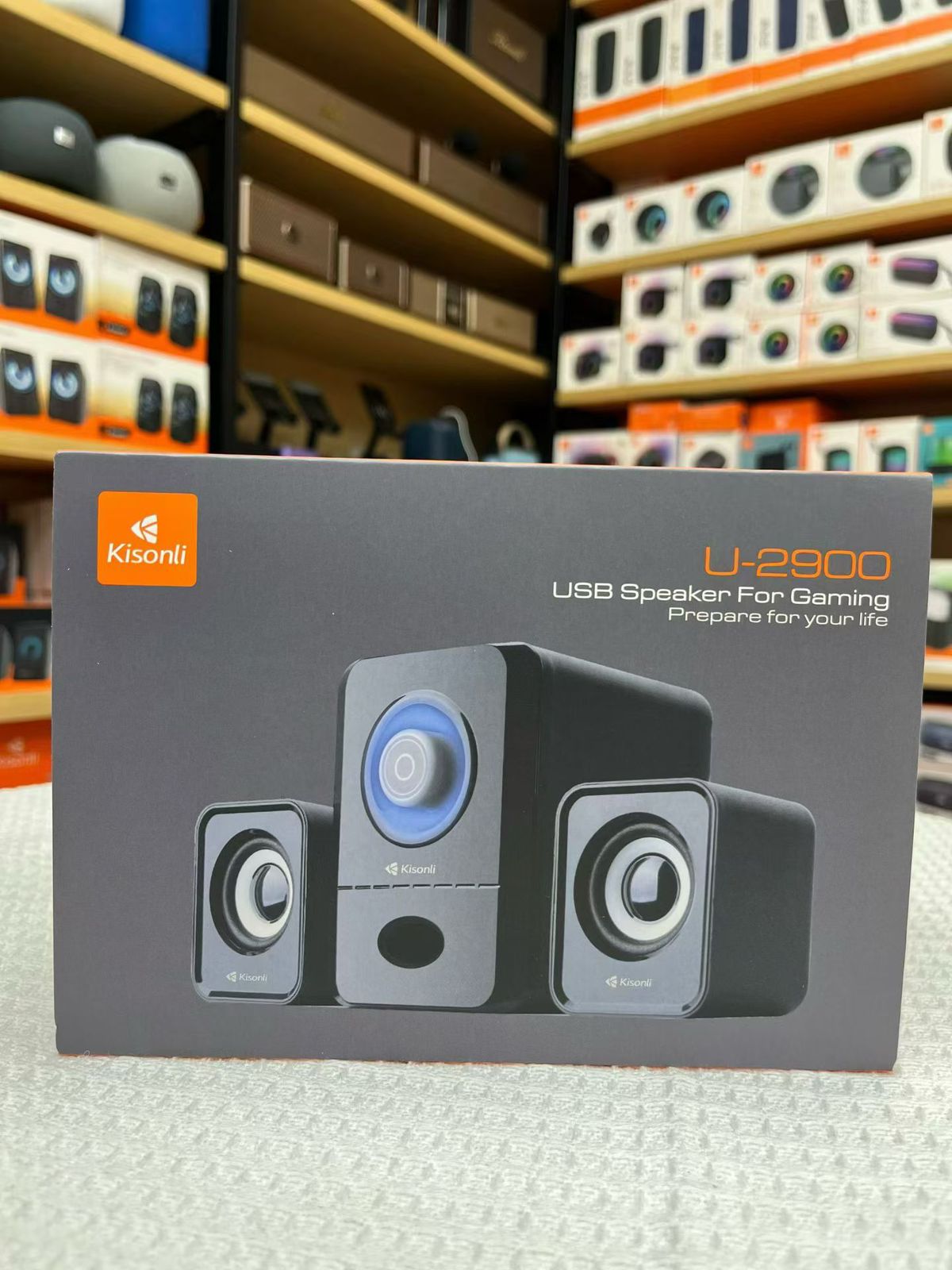 Kisonli U-2900 USB Speaker.For Computers, For Televisions, For Smartphones or Tablets, For Music Players