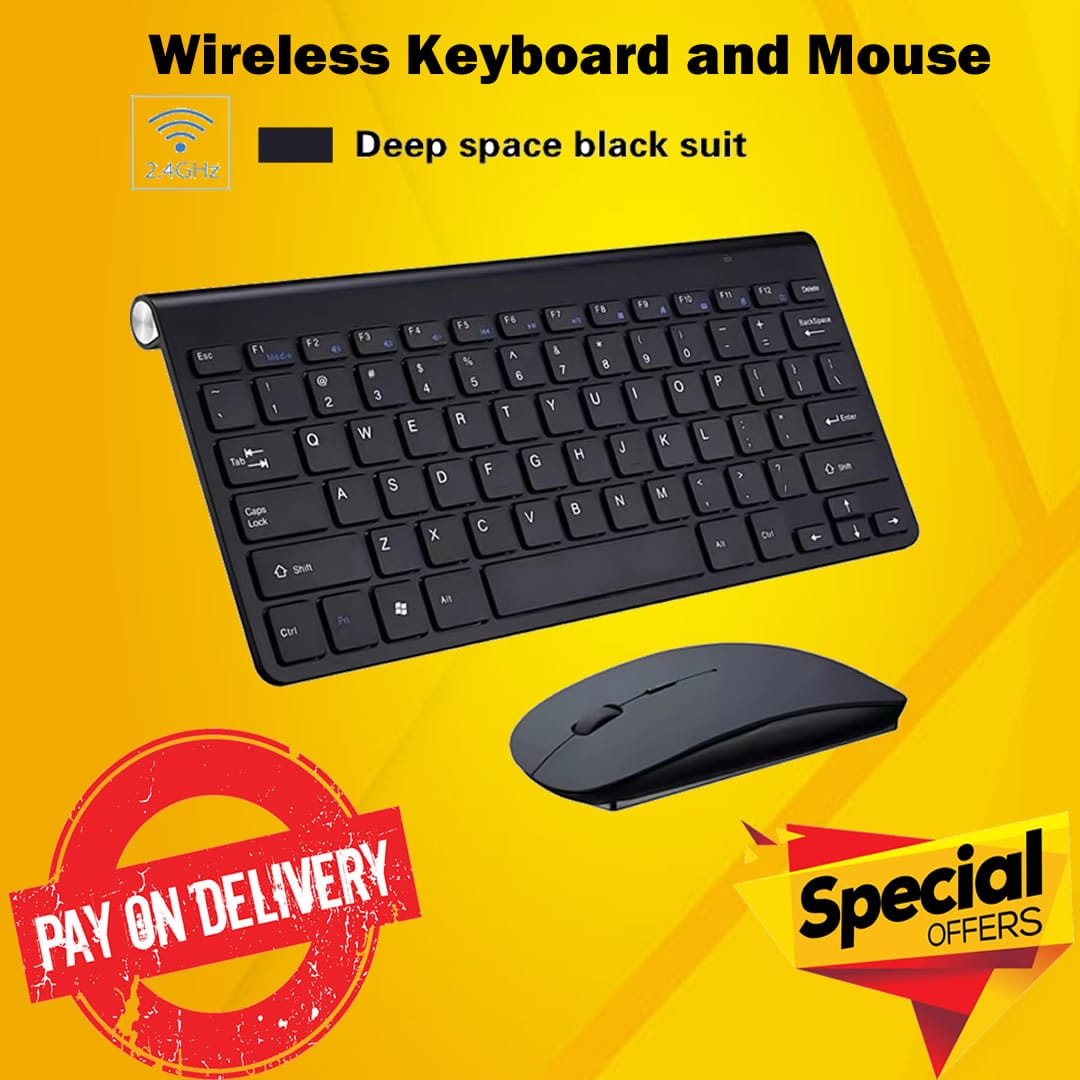 Universal Brand New Mini Wireless Keyboard & Mouse Combo – GKM901.the convenience of wireless technology, the GKM901 offers a comprehensive package that meets various requirements.