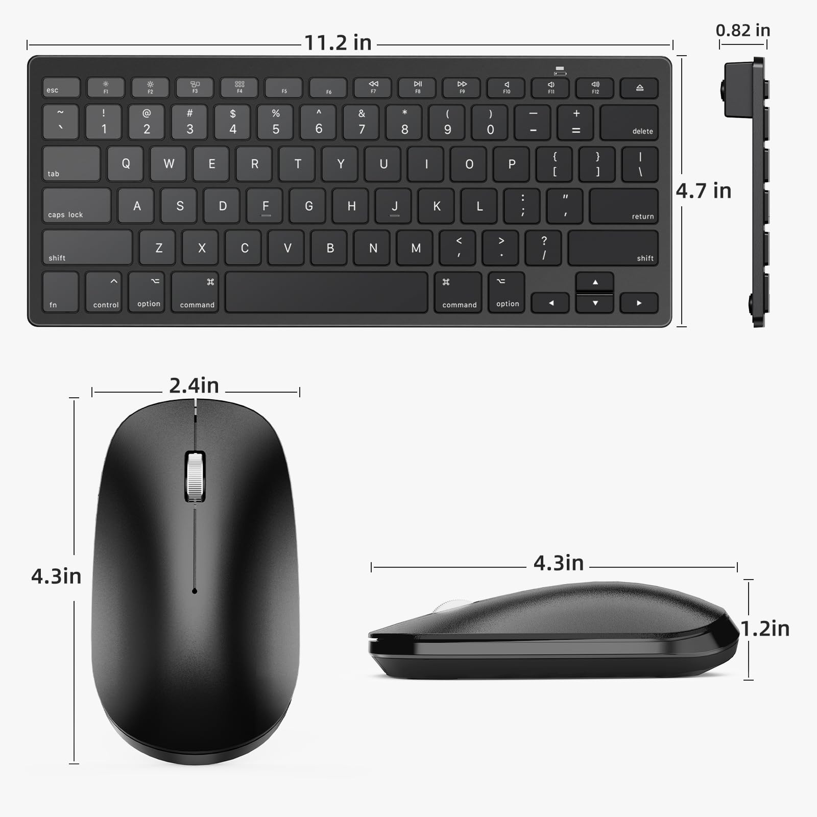 Universal Brand New Mini Wireless Keyboard & Mouse Combo – GKM901.the convenience of wireless technology, the GKM901 offers a comprehensive package that meets various requirements.
