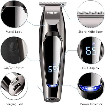 Nikai NK-822 Rechargeable 3-in-1 Hair Clipper & Shaver – Black the high-precision steel blades deliver a snag-free trim, while the powerful rechargeable battery ensures consistent performance.
