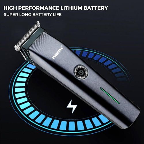 Nikai NK-822 Rechargeable 3-in-1 Hair Clipper & Shaver – Black the high-precision steel blades deliver a snag-free trim, while the powerful rechargeable battery ensures consistent performance.