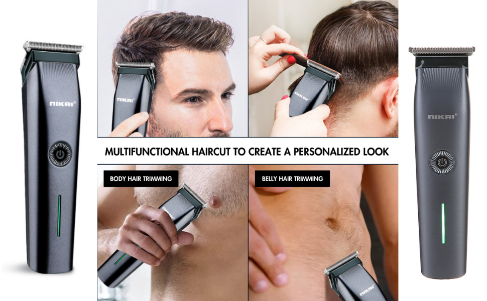 Nikai NK-822 Rechargeable 3-in-1 Hair Clipper & Shaver – Black the high-precision steel blades deliver a snag-free trim, while the powerful rechargeable battery ensures consistent performance.