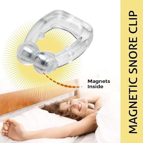 3 PCS Snoring Stop Silicone Magnetic Anti Snore Nose Clip Device is designed to maximize airflow through the nasal passage ways.Applicable to any shape of nostrils., EFFECTIVE AND REUSABLE.