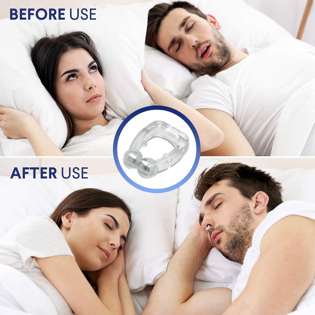 3 PCS Snoring Stop Silicone Magnetic Anti Snore Nose Clip Device is designed to maximize airflow through the nasal passage ways.Applicable to any shape of nostrils., EFFECTIVE AND REUSABLE.