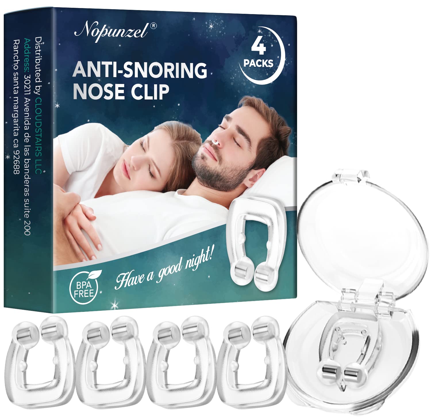 3 PCS Snoring Stop Silicone Magnetic Anti Snore Nose Clip Device is designed to maximize airflow through the nasal passage ways.Applicable to any shape of nostrils., EFFECTIVE AND REUSABLE.