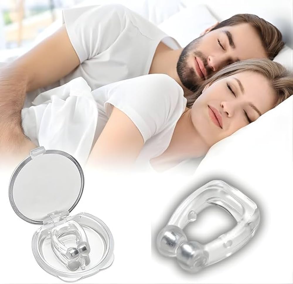 3 PCS Snoring Stop Silicone Magnetic Anti Snore Nose Clip Device is designed to maximize airflow through the nasal passage ways.Applicable to any shape of nostrils., EFFECTIVE AND REUSABLE.