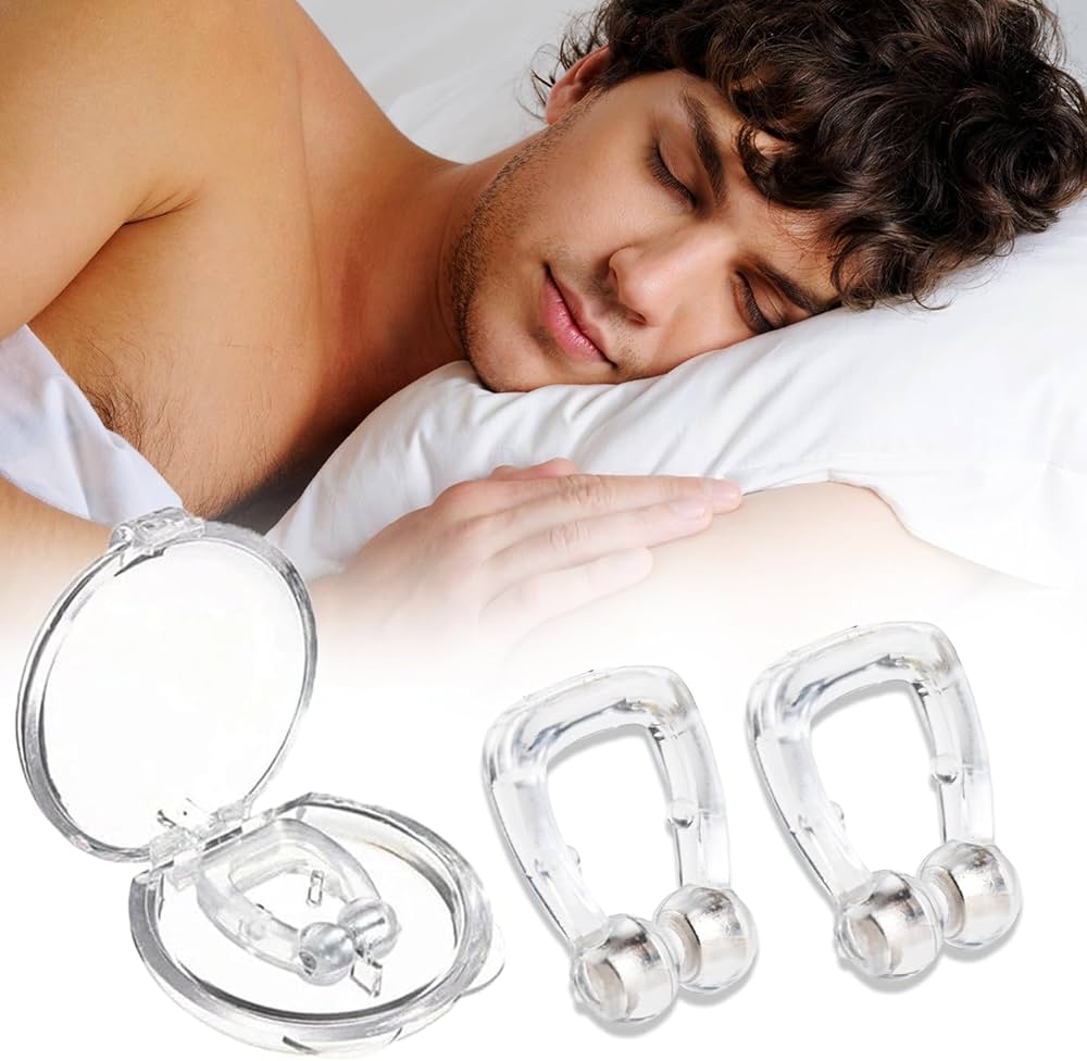 3 PCS Snoring Stop Silicone Magnetic Anti Snore Nose Clip Device is designed to maximize airflow through the nasal passage ways.Applicable to any shape of nostrils., EFFECTIVE AND REUSABLE.