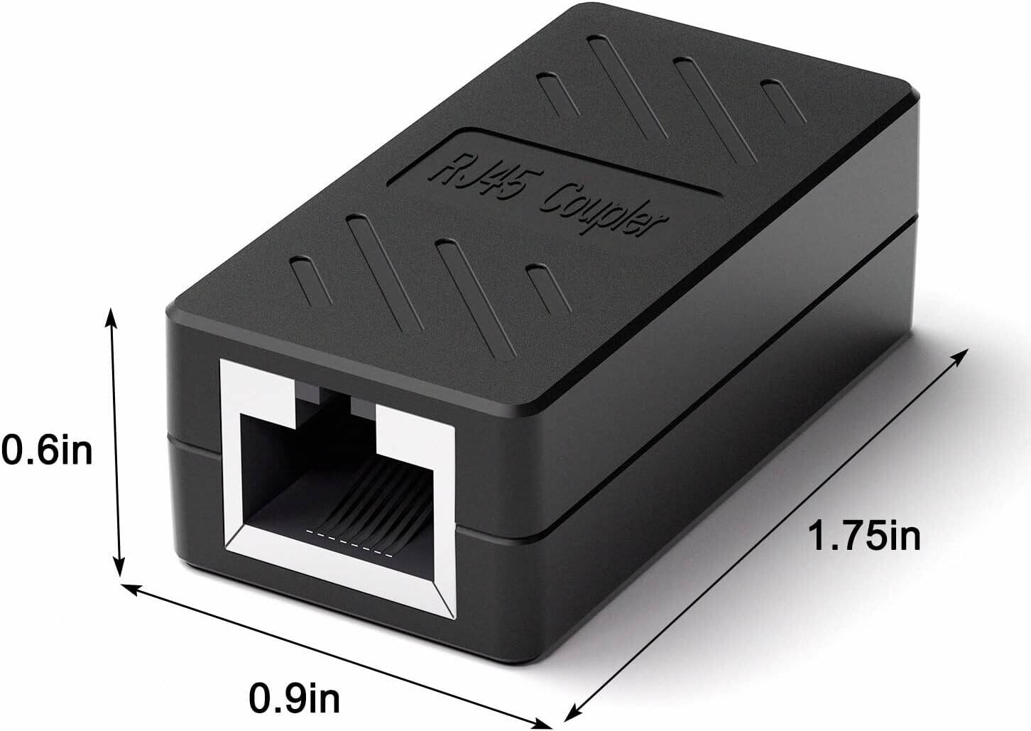 RJ45 Ethernet Cable Connector are metallic shielded to prevent electrical interference. 8P8C female to female Ethernet coupler work perfectly