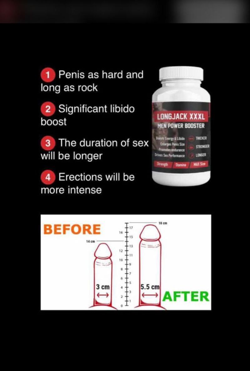Long Jack XXXL Men's. Suprement 60Capsules €×u@l enhancement supplements claim to produce p€n!s €nl@rg€m€nt results by simply inducing erections.
