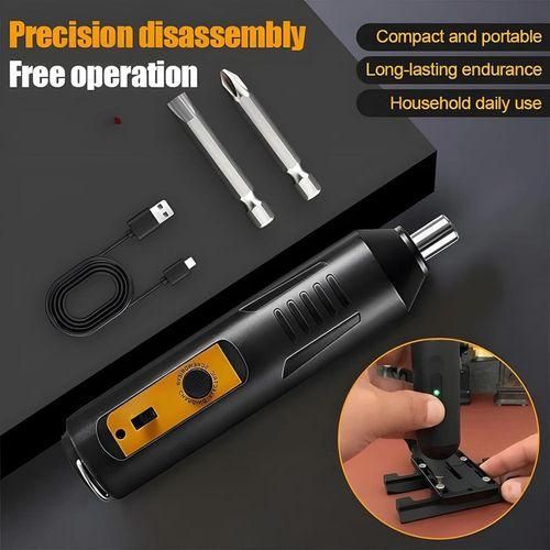 Powerful Compact Electric Screwdriver Set,Rechargeable Cordless Mini Electric Screwdriver it boasts over-current protection, over-temperature protection,voltage protection,and comprehensive charging.