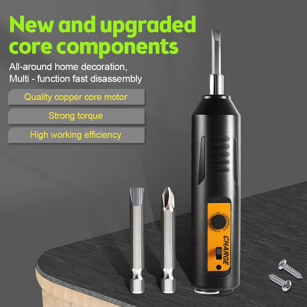 Powerful Compact Electric Screwdriver Set,Rechargeable Cordless Mini Electric Screwdriver it boasts over-current protection, over-temperature protection,voltage protection,and comprehensive charging.