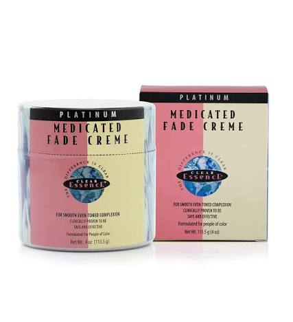 Clear Essence Medicated Fade Crème For Smooth Even Toned Complexion velvety cream absorbs quickly into the skin and contains the gold-standard for skin lightening,which visibly reduces the dark spots.