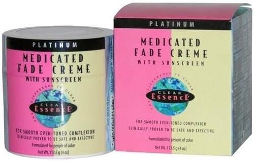 Clear Essence Medicated Fade Crème For Smooth Even Toned Complexion velvety cream absorbs quickly into the skin and contains the gold-standard for skin lightening,which visibly reduces the dark spots.
