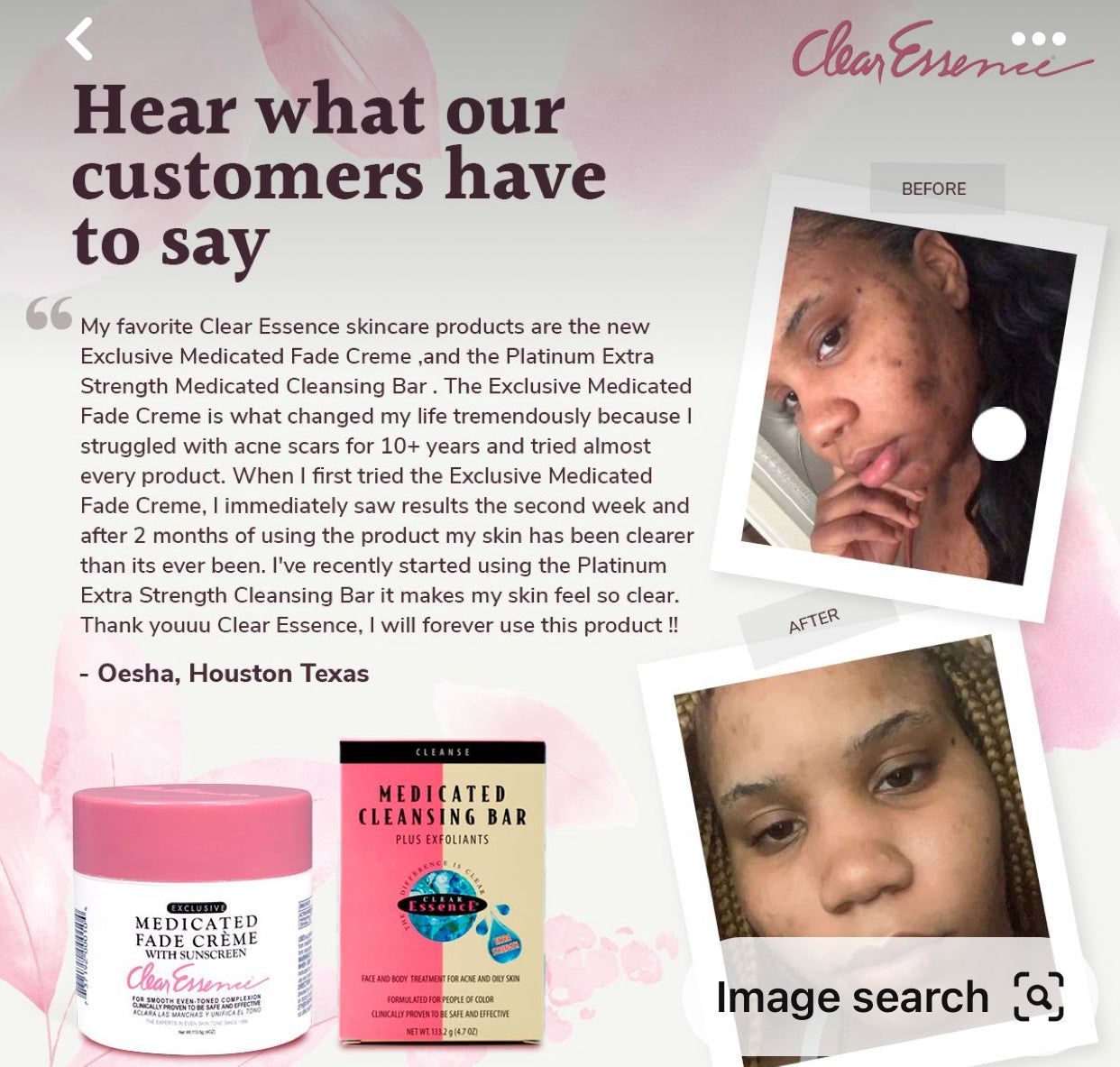 Clear Essence Medicated Fade Crème For Smooth Even Toned Complexion velvety cream absorbs quickly into the skin and contains the gold-standard for skin lightening,which visibly reduces the dark spots.