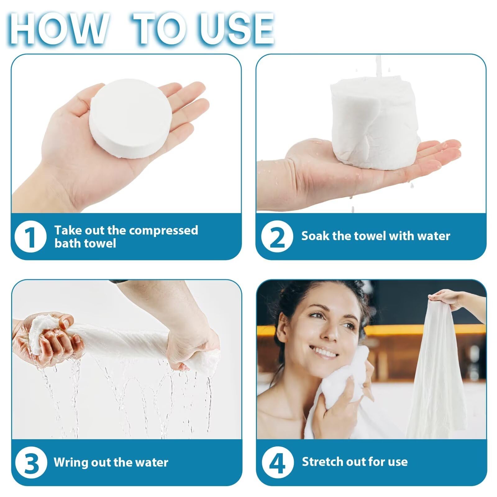 Magic Compact Towels Pack Of 20 Pieces Coin Tissues Towel is made of non-woven cotton, which is hygiene and biodegradable, no spices, no preservatives, no alcohol and no fluoresce.