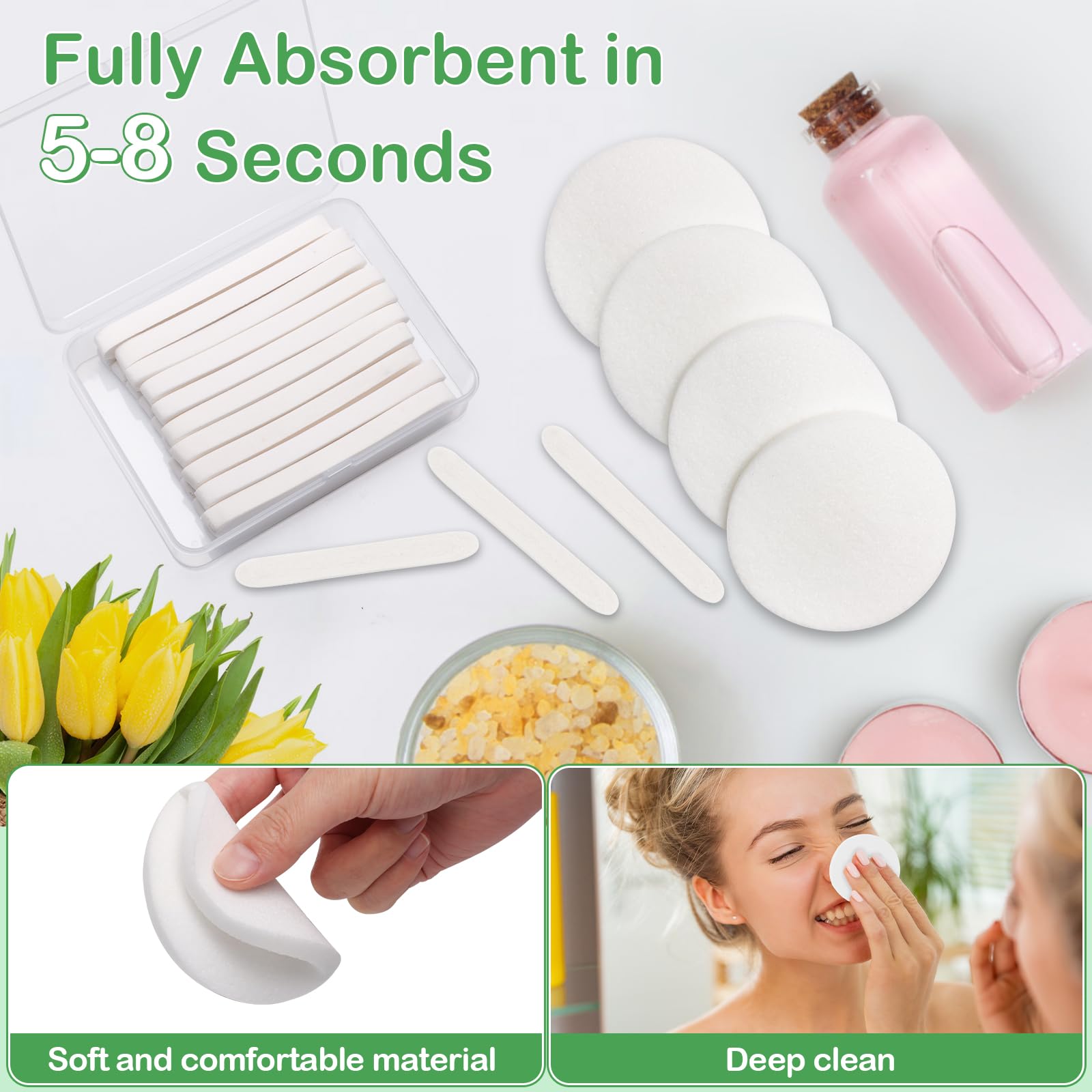 Magic Compact Towels Pack Of 20 Pieces Coin Tissues Towel is made of non-woven cotton, which is hygiene and biodegradable, no spices, no preservatives, no alcohol and no fluoresce.