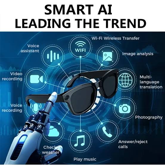 AIMB-G1 AI Smart Camera Glasses 1080P HD - Bluetooth Video Recording Glasses with Voice Control, Wearable Sport Camera Eyeglasses for Driving, Hiking, Outdoor & Open on Computer.it can take photos.