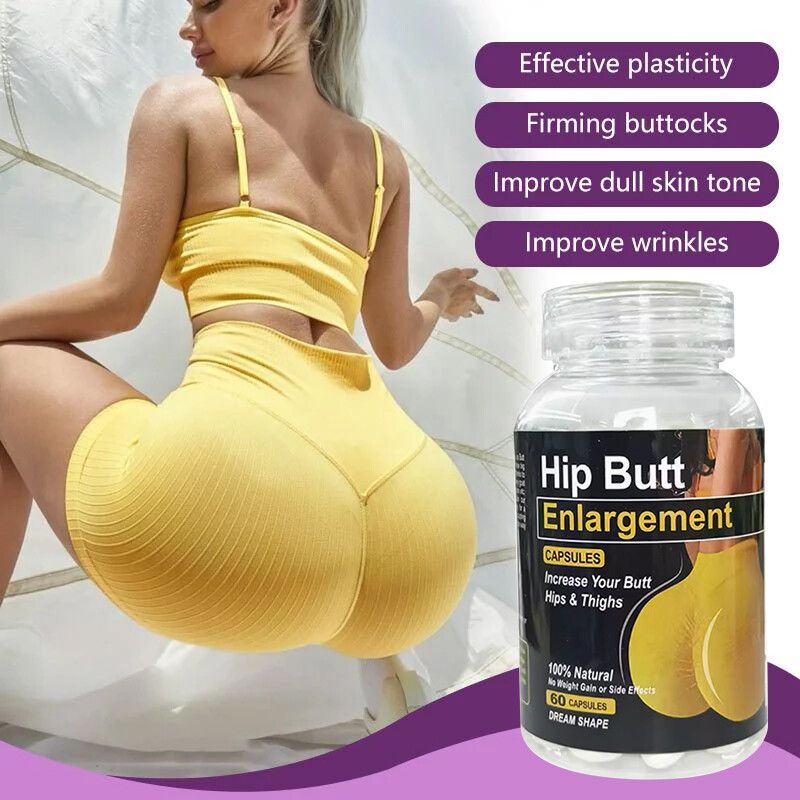 Maca Pills Buttock Booty Hip Enlargement Capsule Big Butt Enhancement Aguaje Capsules.Marketed to enhance body curves by directing fats to the hips and buttocks.