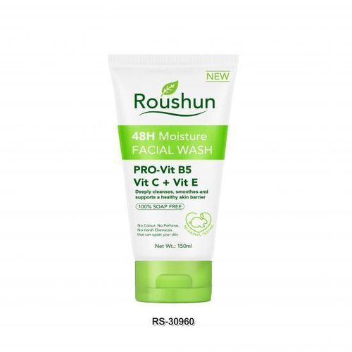 Roushun Moisture 48H Facial Wash a gentle yet effective cleanser designed to remove dirt, oil, and impurities while locking in long-lasting hydration.leaves your face feeling clean, soft, and fresh.