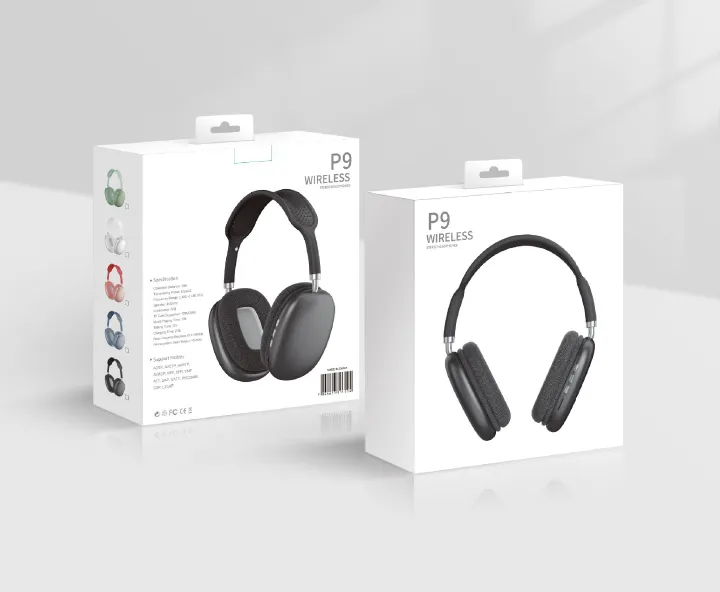 P9 Wireless Bluetooth HiFi Stereo Over Ear Headphones with Microphone Sports Noise Cancelling for Travel/Home/Office wireless connection, built-in microphones,and supports TF cards and 3.5mm AUX cable
