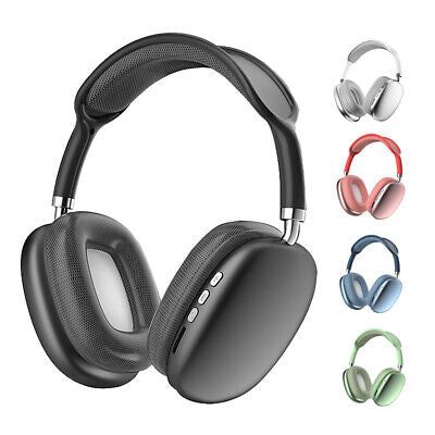 P9 Wireless Bluetooth HiFi Stereo Over Ear Headphones with Microphone Sports Noise Cancelling for Travel/Home/Office wireless connection, built-in microphones,and supports TF cards and 3.5mm AUX cable