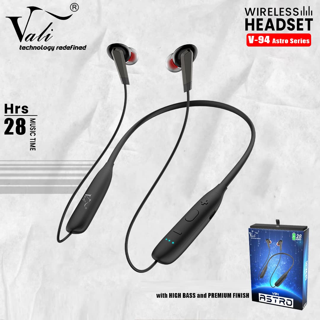 U&I Wireless Bluetooth Neck Band Headphone Earbuds Earphones Includes an integrated microphone and multifunctional controls for managing calls and volume.