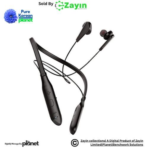 U&I Wireless Bluetooth Neck Band Headphone Earbuds Earphones Includes an integrated microphone and multifunctional controls for managing calls and volume.